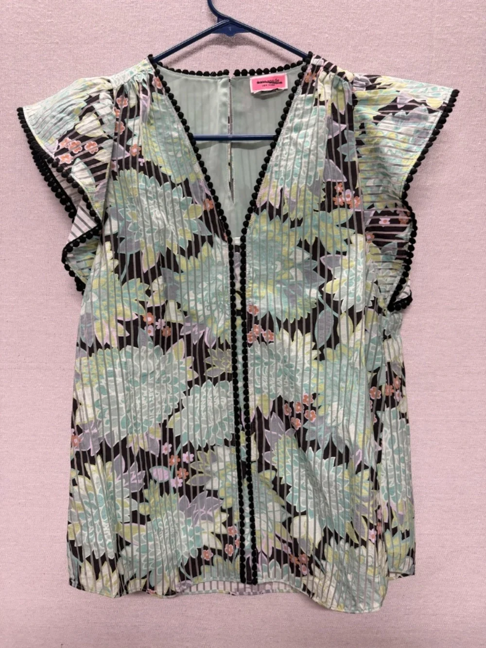 Kate Spade Dahlia Bloom Burnout Top - size S